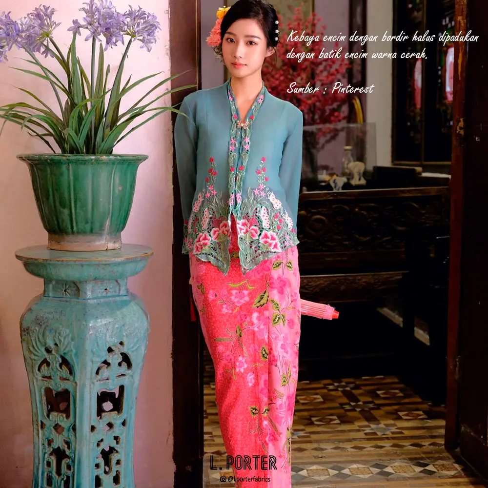 Kebaya Encim dan Batik Encim: Sejarah, Motif, dan Pesonanya di Era Modern