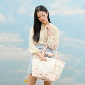 Littlebun X L.Porter Fabrics – Tote Bag Self Love Series Vanilla - Large