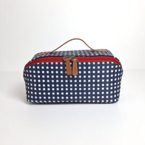 Make Up Bag Gingham - Navy