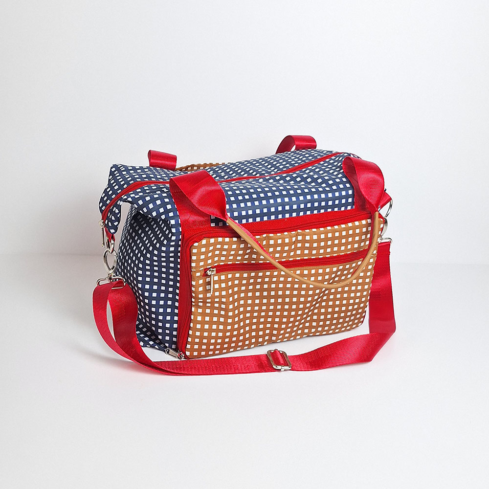 Foldable Travel Bag Navy Almond